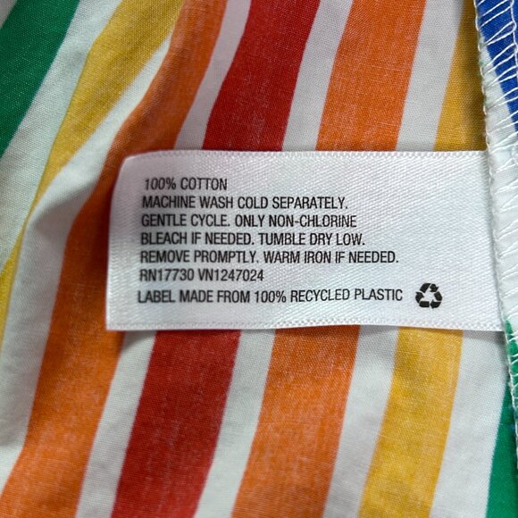 Christopher John Rogers x Target Rainbow Striped Button Down Belted Dress - Picture 14 of 15